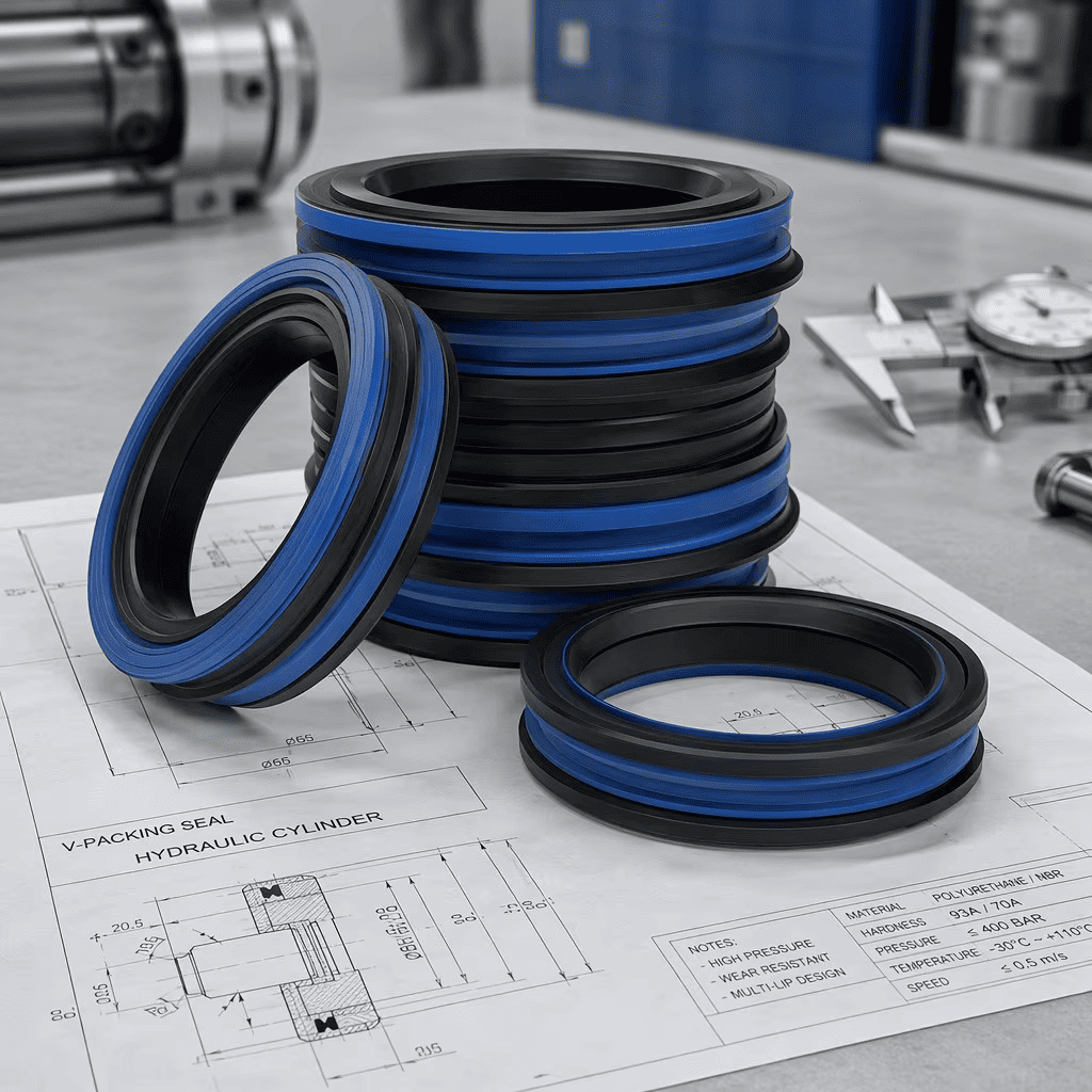 heavy-duty hydraulic seal stack