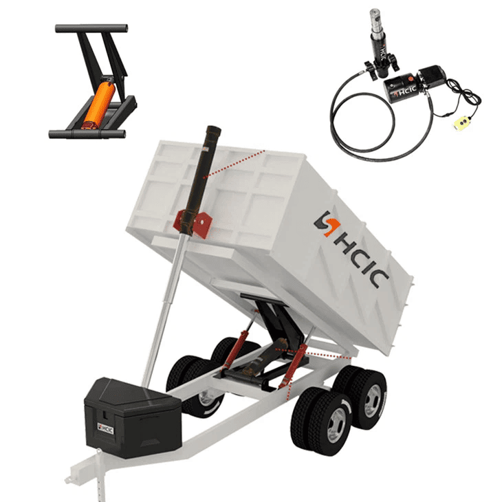 Toneladas grandes de cilindro de aceite hidráulico de alta presión HSG para remolque volcado