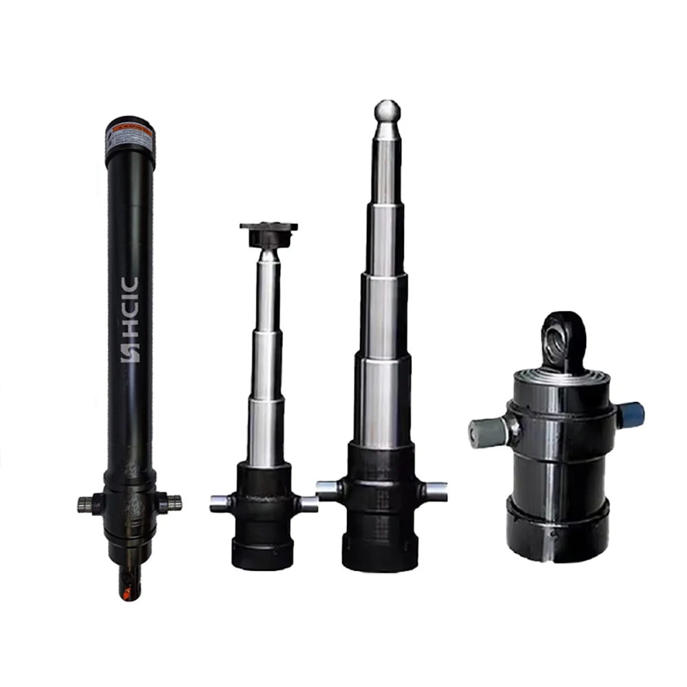 Cilindro hidráulico de etapas múltiples para remolque pequeño